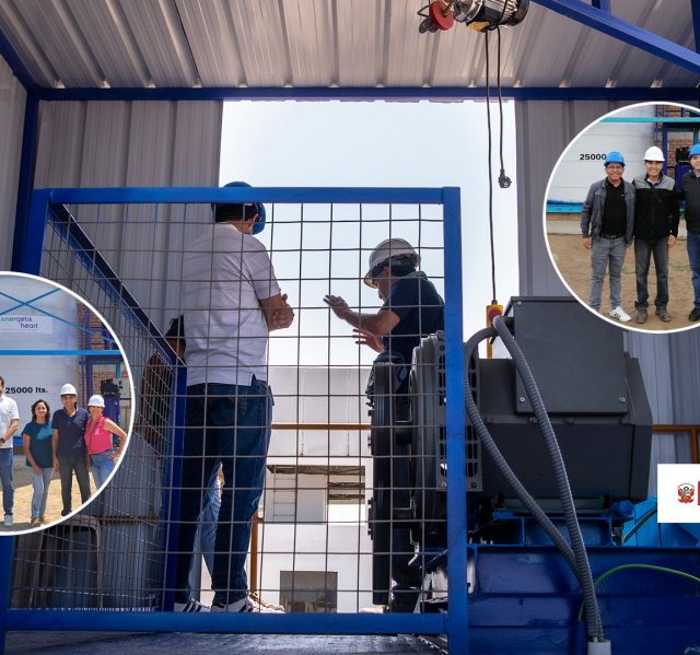 Fotos de las visitas guiadas a la planta piloto del río portátil, Energetik Heart.