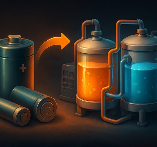 Reemplazar las baterías convencionales con nuevas baterías para la gran industria.