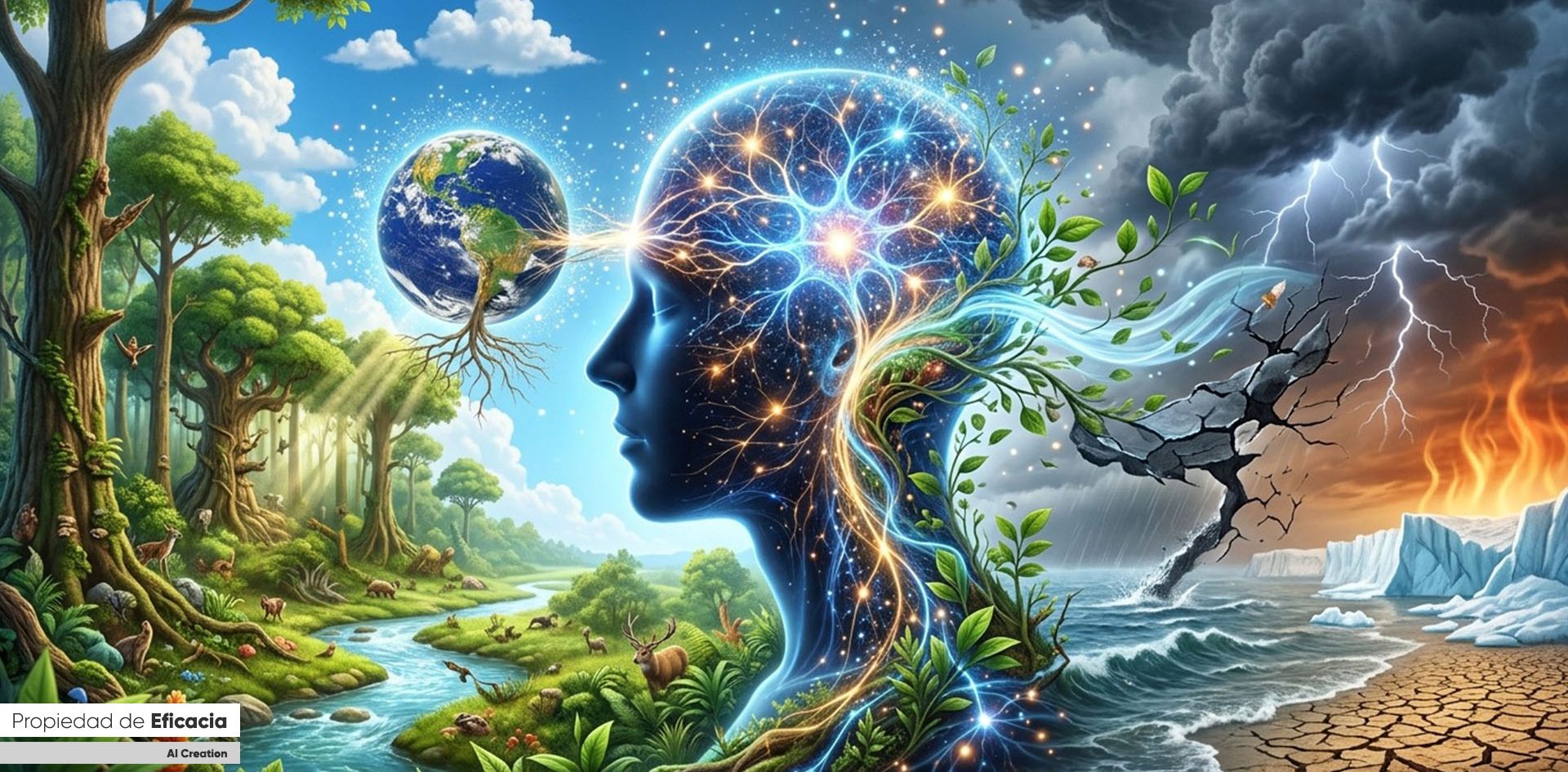 El consciente proyectado en la naturaleza.